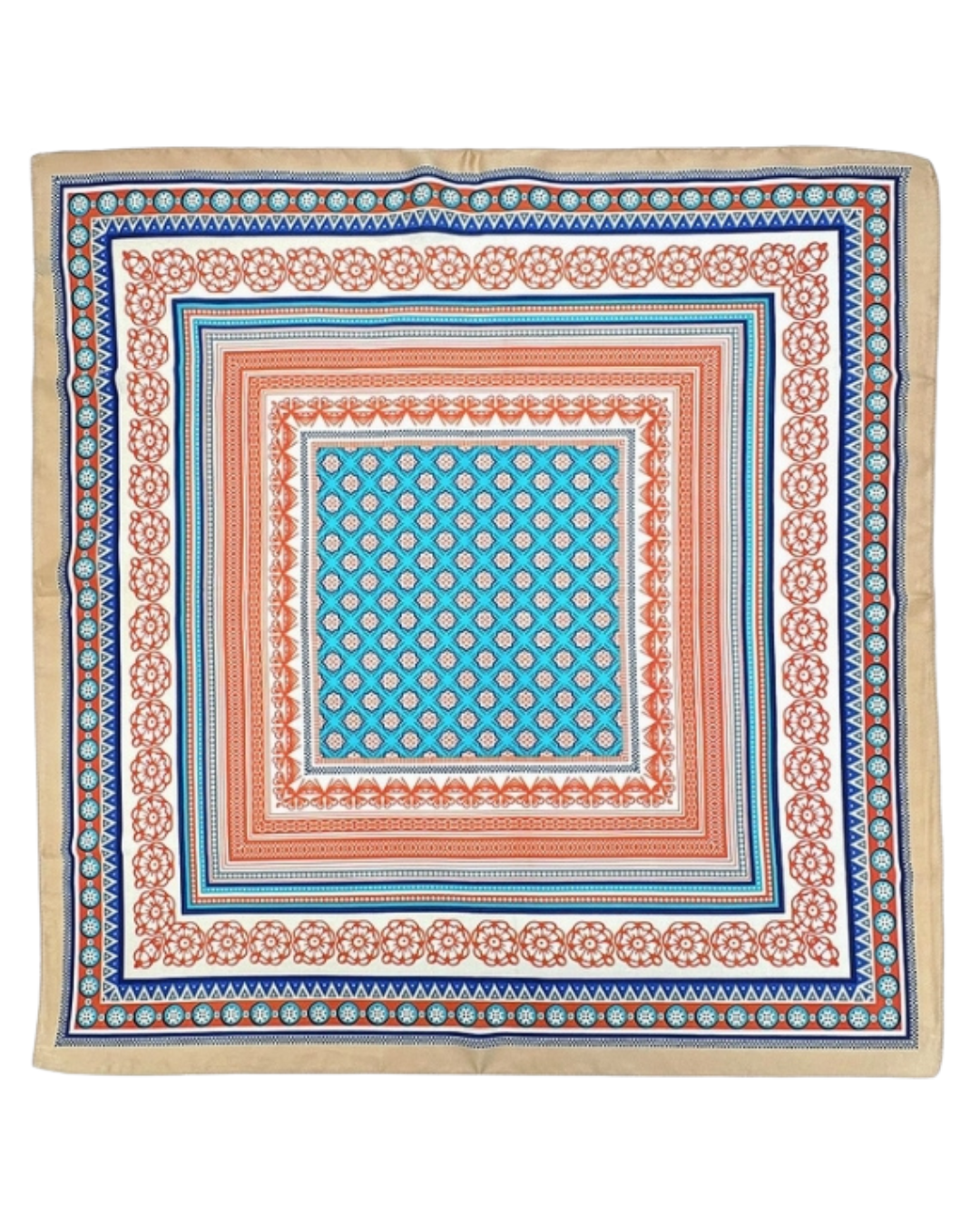 BOHO PRINT SQUARE SCARF