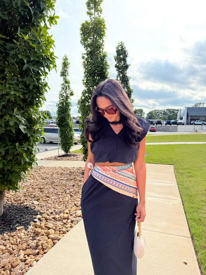 OVER FIT TOP SKIRT SET