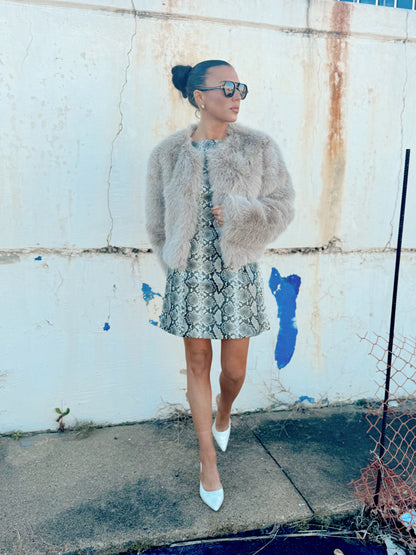 PYTHON MINI DRESS