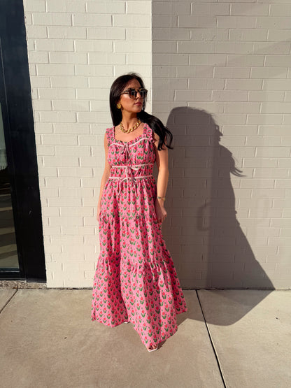 GARDEN FLORAL MAXI