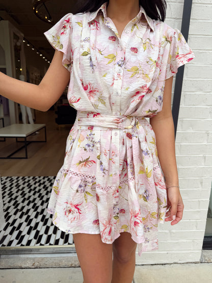 ALLISON FLORAL MINI DRESS