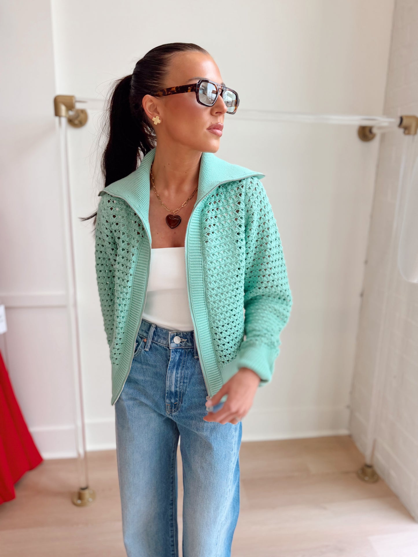 ELOISE FULL ZIP KNIT