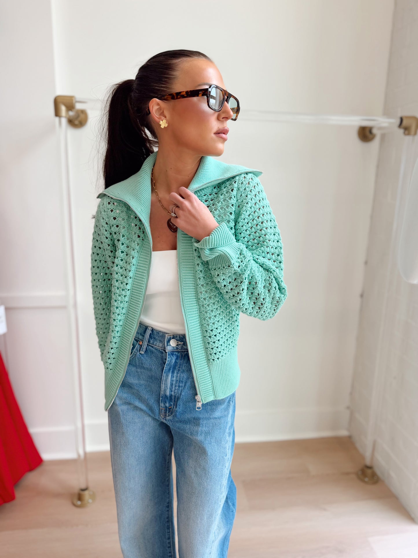 ELOISE FULL ZIP KNIT