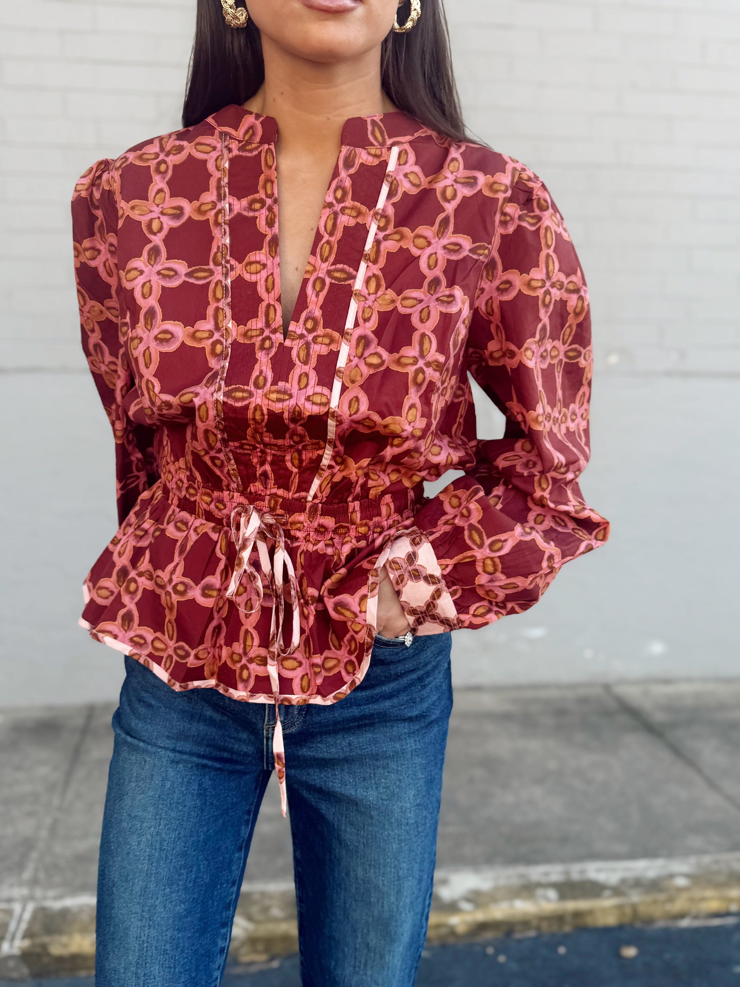 CHAIN LINK BLOUSE
