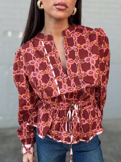 CHAIN LINK BLOUSE