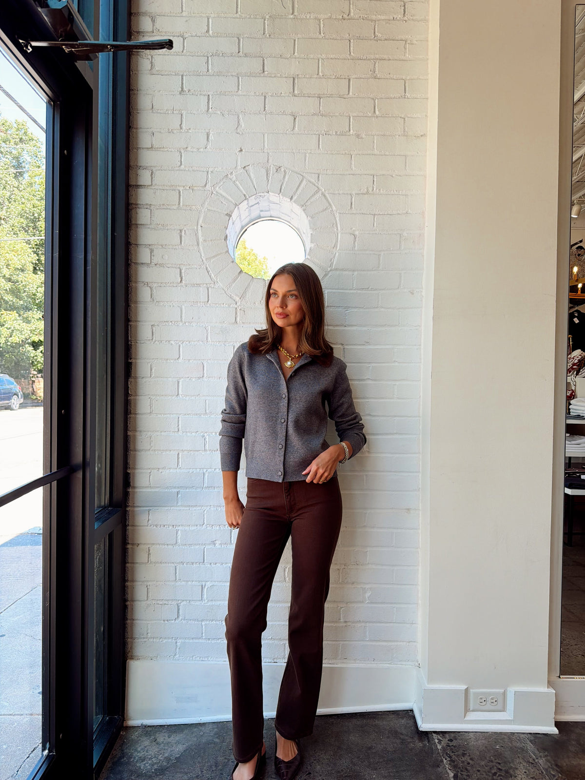 SLOANE KNIT COMBO FAUX FUR CARDIGAN