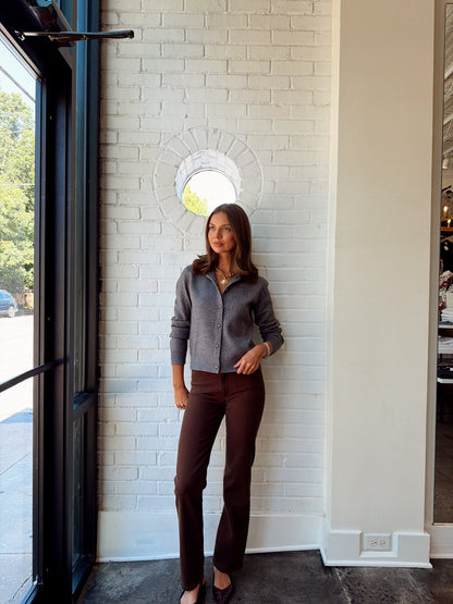 SLOANE KNIT COMBO FAUX FUR CARDIGAN