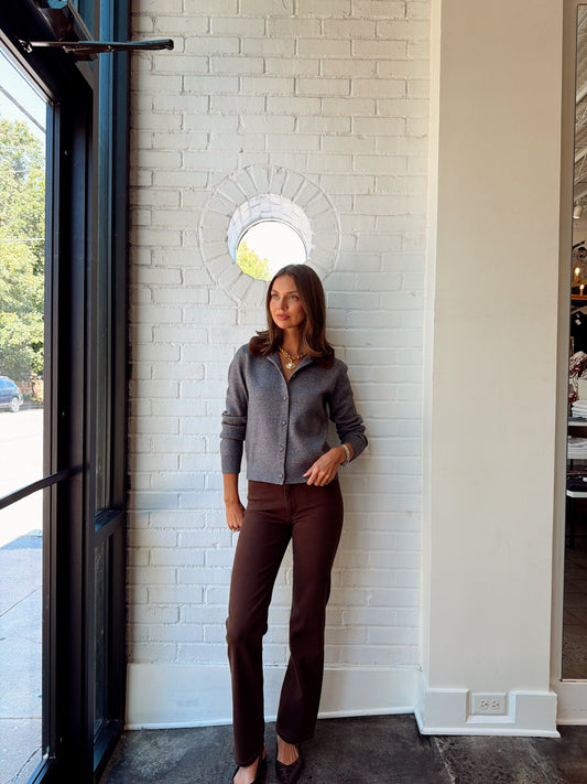 SLOANE KNIT COMBO FAUX FUR CARDIGAN