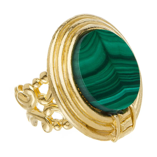 ROMA RING-MALACHITE