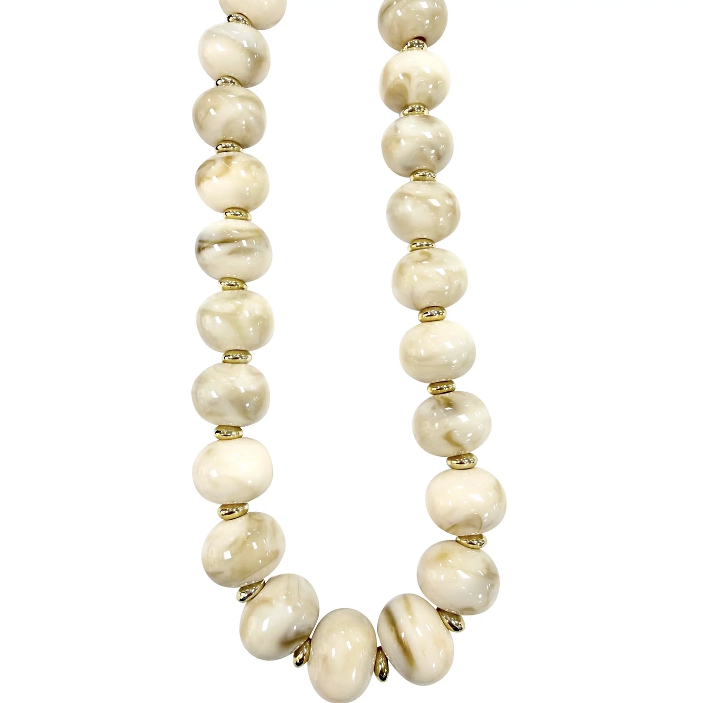 MARBLE CHUNKY BEADED NECKLACE