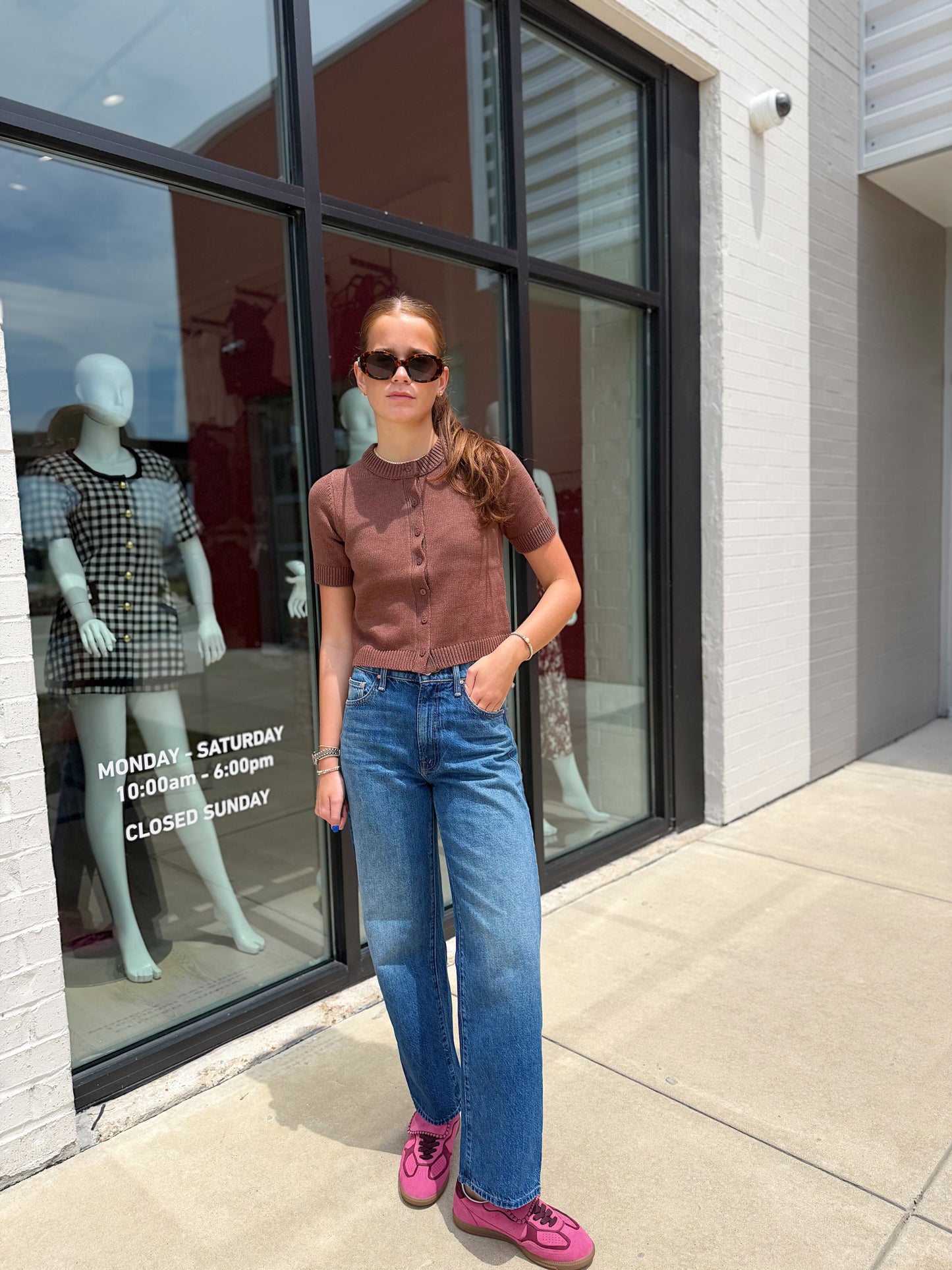 LEIA SHORT SLEEVE KNIT TOP