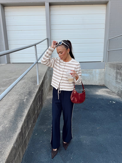 DAPHNE STRIPE CARDIGAN