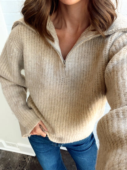 SAER HALFZIP SWEATER
