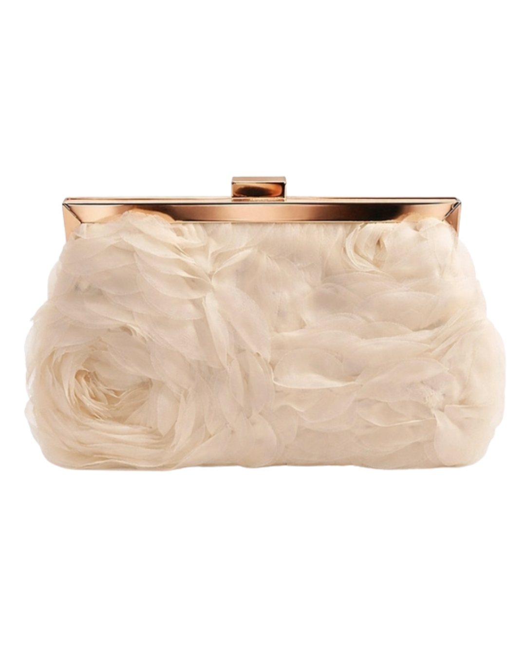 FLORAL TEXTURED DESIGN EVENING CLUTCH BAG