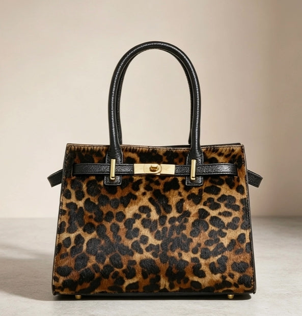 LIMITED EDITION BAG IN REAL CALF HAIR LEOPARD