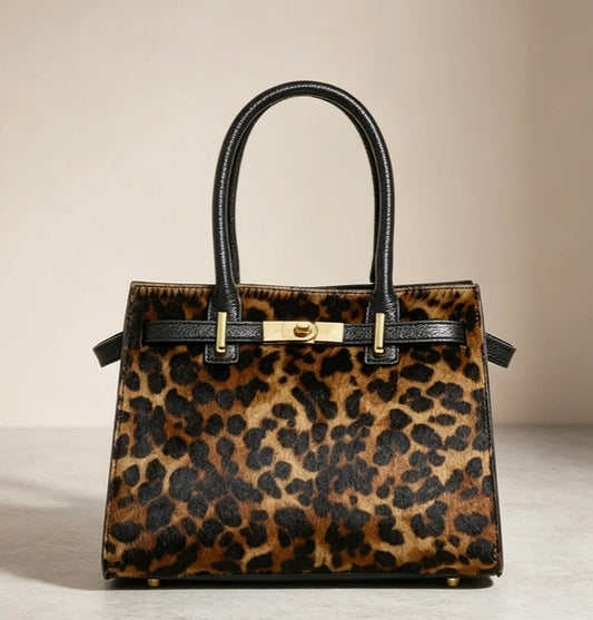 LIMITED EDITION BAG IN REAL CALF HAIR LEOPARD