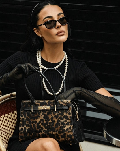 LIMITED EDITION BAG IN REAL CALF HAIR LEOPARD