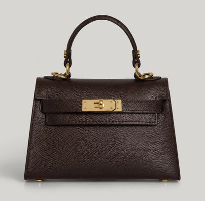 GENUINE EPSOM LEATHER HANDBAG