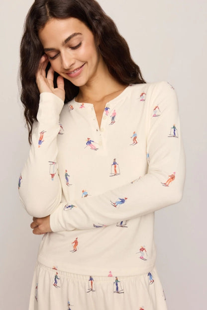 SLEEPY HEAD SKI SHIRT