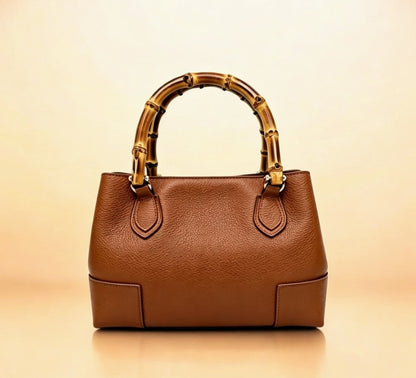MICRO BAMBOO BAG WITH BAMBOO HANDLES