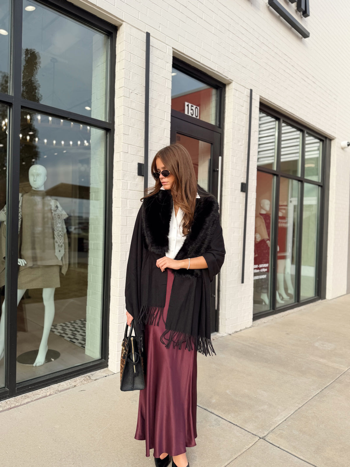 WENDY FUR PONCHO
