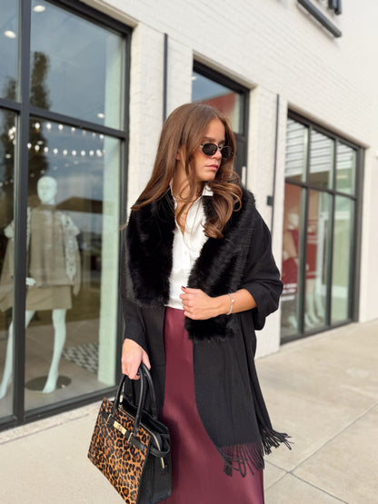 WENDY FUR PONCHO