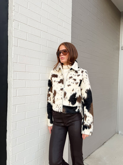 TOUKA COW PRINT JACKET