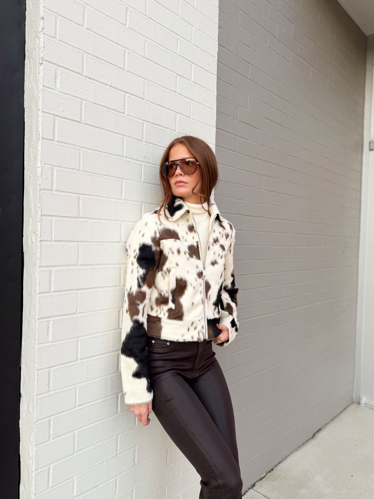 TOUKA COW PRINT JACKET