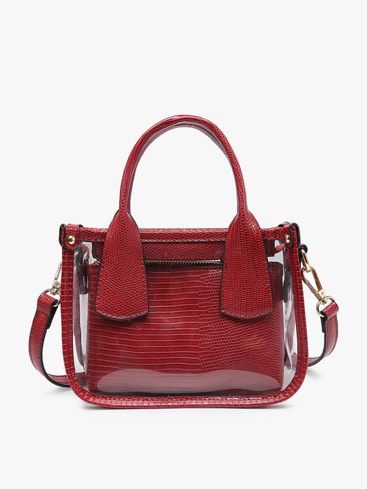STACEY CLEAR STACHEL BAG
