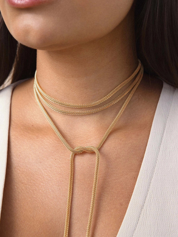 FOREVER TIED LARIAT NECKLACE