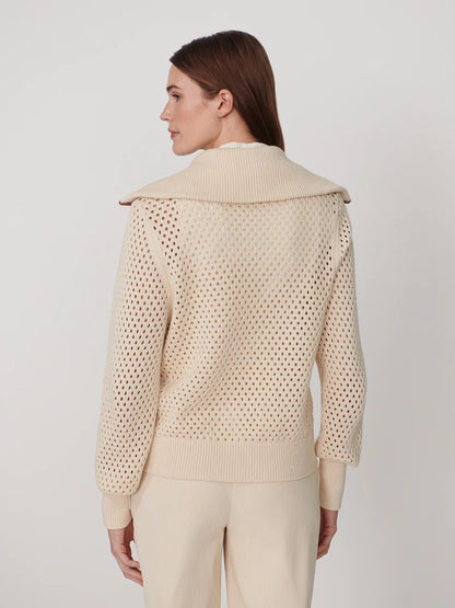 PAULA ZIP THROUGH KNIT JACKET