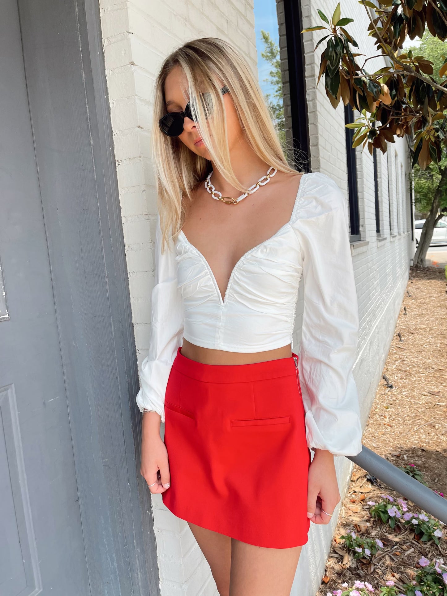 FRONT WELT POCKET SKORT