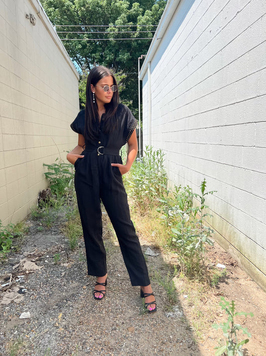 ZELIE SOLID JUMPSUIT
